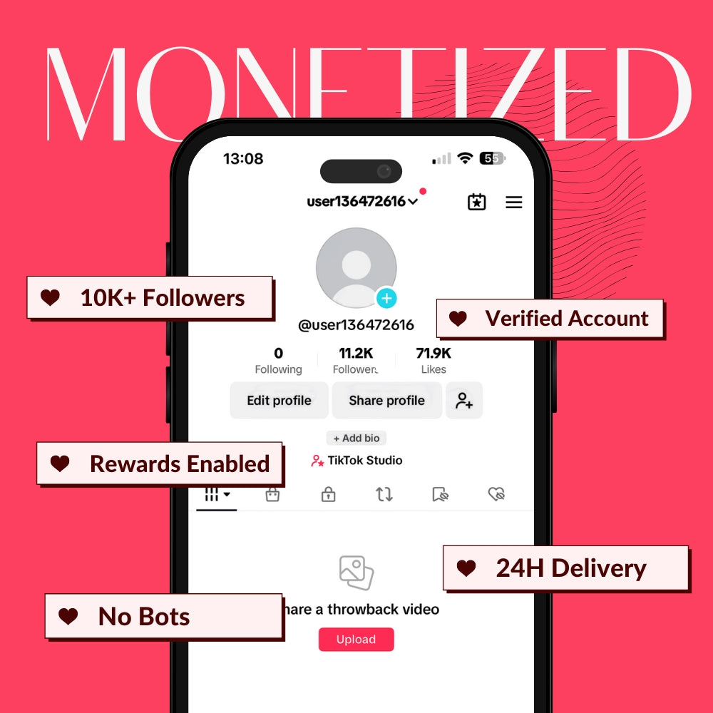 Monetized TikTok Account