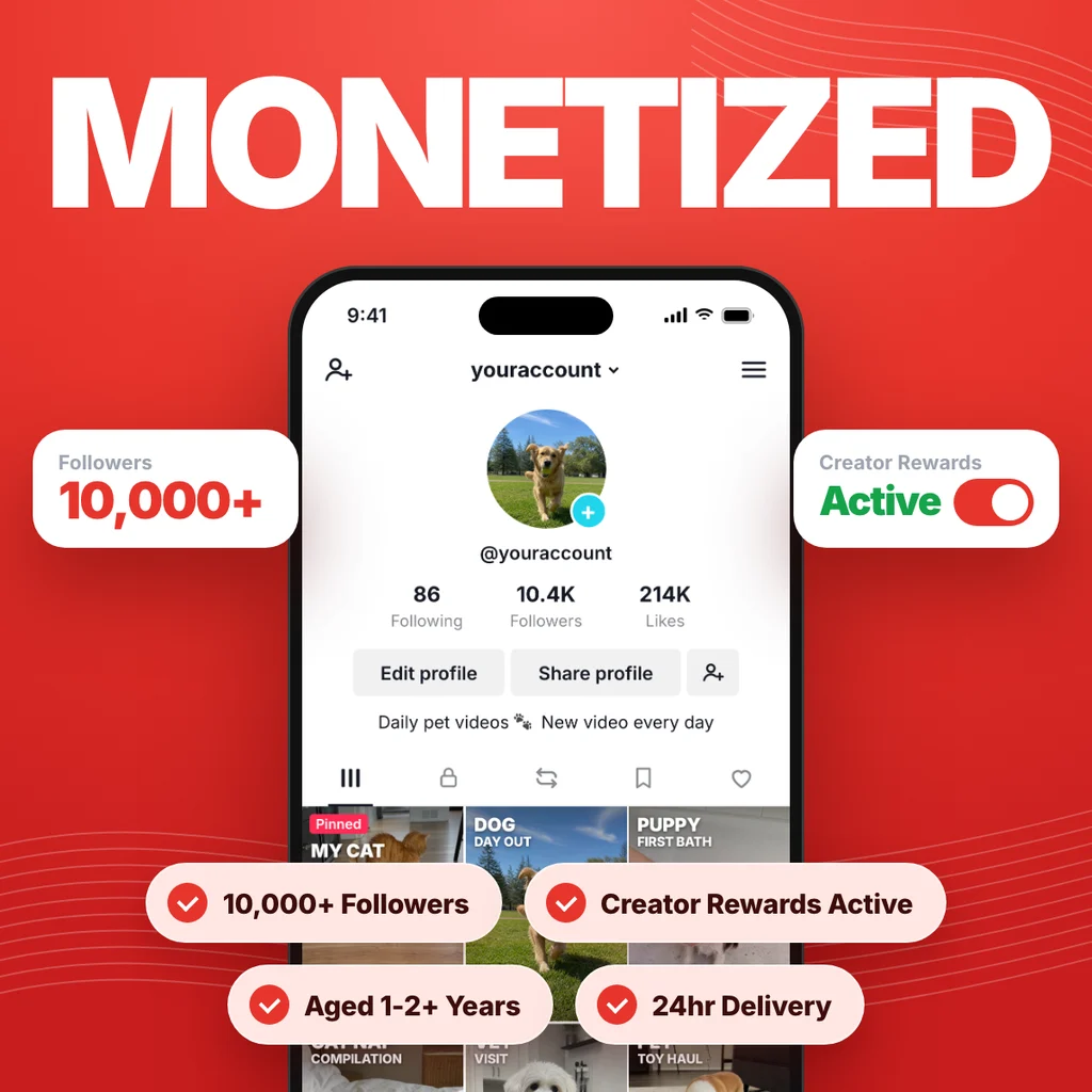 Monetized TikTok Account