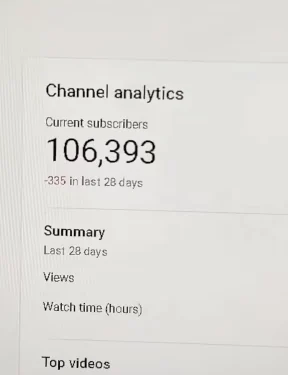 Channel dashboard shared by Kofi