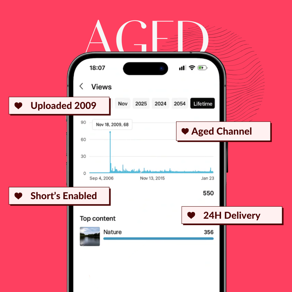Aged YouTube Channel